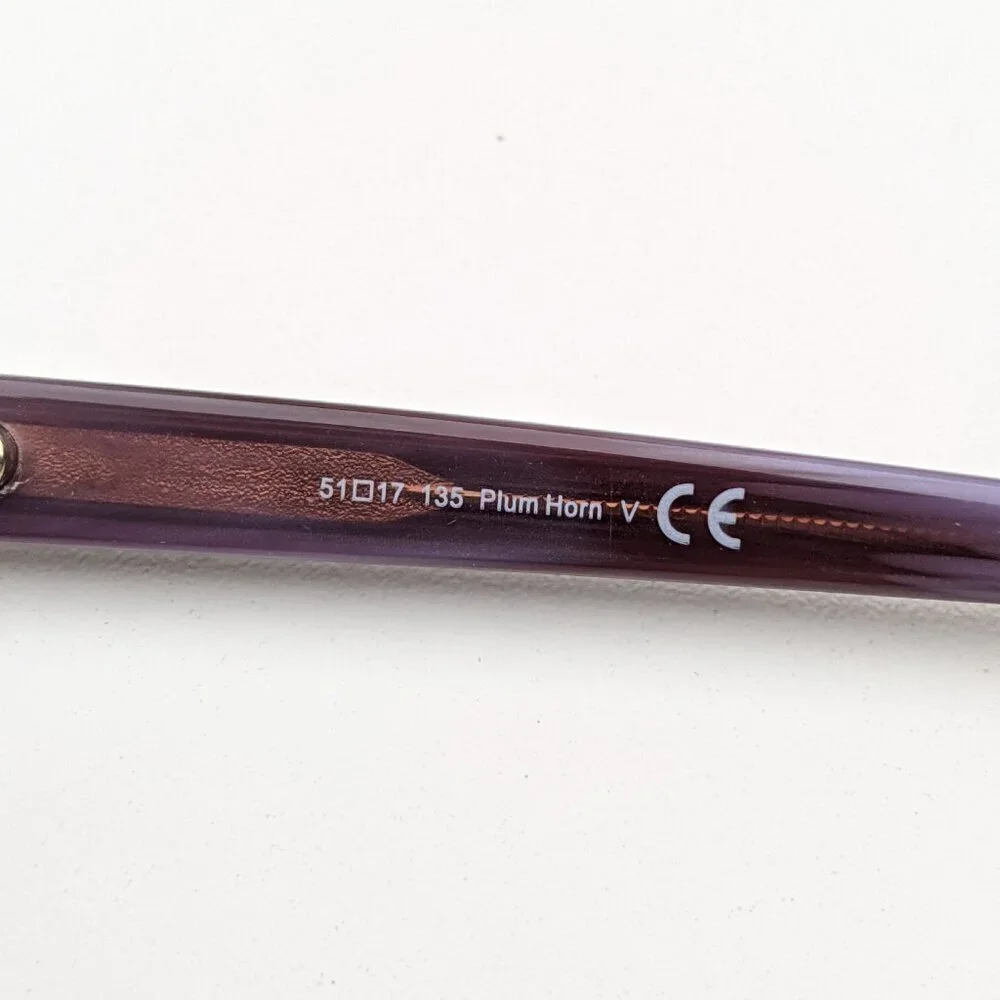 🕶️RIMS Plum Horn R3 2018 Eyeglasses 51/17/135 | ALO451🕶️